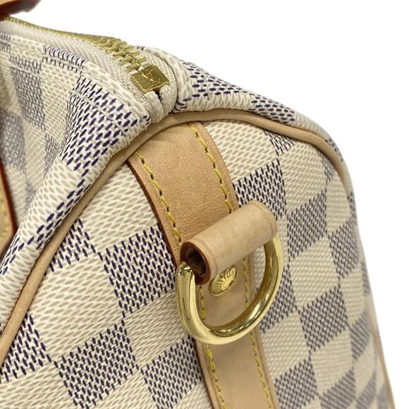 Auth LOUIS VUITTON Speedy Bandouliere 25 N40608 Azur Damier RFID : confirmed - Picture 10 of 15